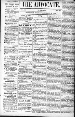 Woodville Advocate (1878), 16 Jan 1879