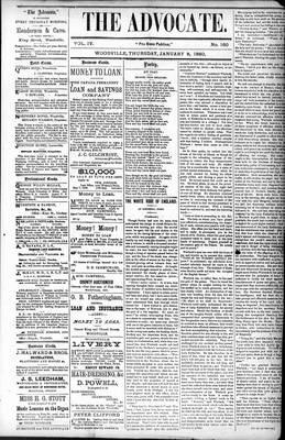 Woodville Advocate (1878), 8 Jan 1880