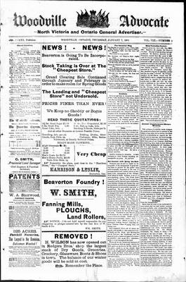 Woodville Advocate (1878), 7 Jan 1884