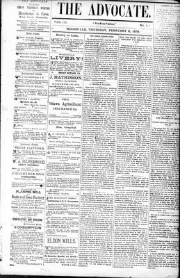 Woodville Advocate (1878), 6 Feb 1879