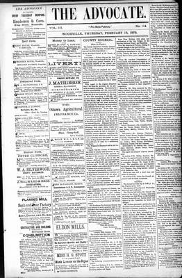 Woodville Advocate (1878), 13 Feb 1879