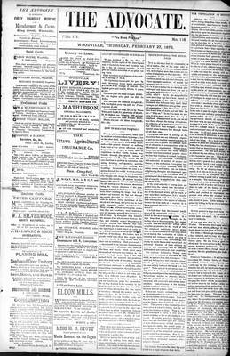 Woodville Advocate (1878), 27 Feb 1879