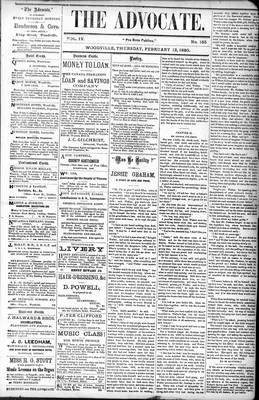 Woodville Advocate (1878), 12 Feb 1880