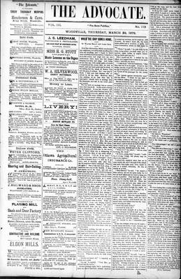 Woodville Advocate (1878), 20 Mar 1879