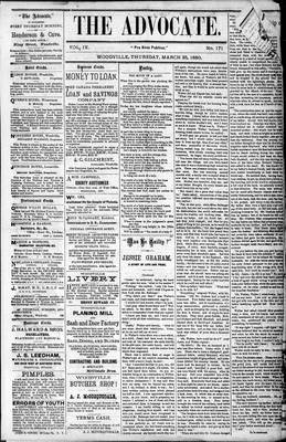 Woodville Advocate (1878), 25 Mar 1880