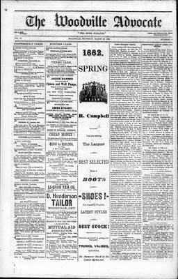 Woodville Advocate (1878), 23 Mar 1882