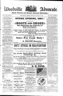 Woodville Advocate (1878), 27 Mar 1884