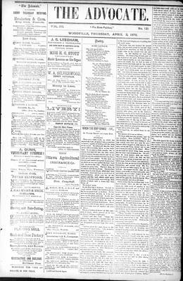 Woodville Advocate (1878), 3 Apr 1879