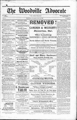 Woodville Advocate (1878), 25 May 1882