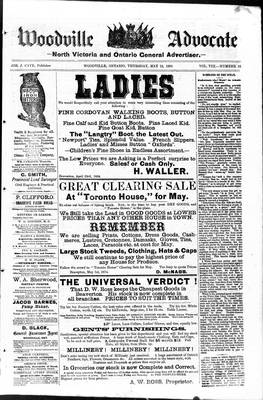 Woodville Advocate (1878), 15 May 1884