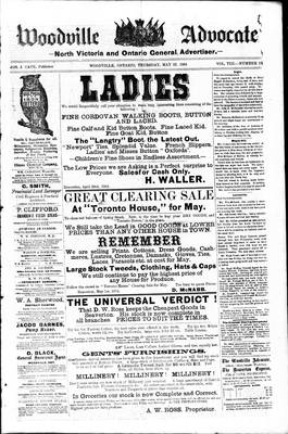 Woodville Advocate (1878), 22 May 1884