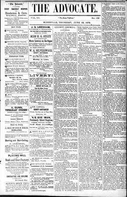 Woodville Advocate (1878), 19 Jun 1879