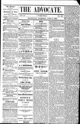 Woodville Advocate (1878), 17 Jun 1880