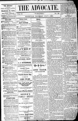 Woodville Advocate (1878), 1 Jul 1880