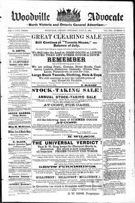 Woodville Advocate (1878), 31 Jul 1884