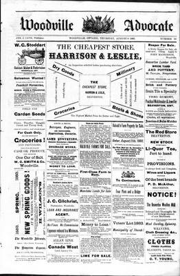 Woodville Advocate (1878), 9 Aug 1883