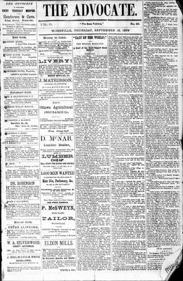 Woodville Advocate (1878), 19 Sep 1878