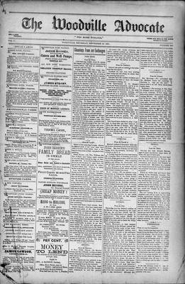 Woodville Advocate (1878), 22 Sep 1881