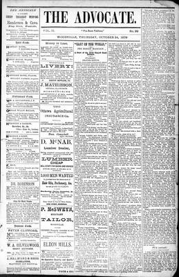 Woodville Advocate (1878), 24 Oct 1878