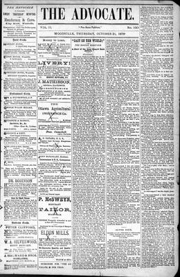 Woodville Advocate (1878), 31 Oct 1878