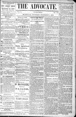 Woodville Advocate (1878), 7 Nov 1878