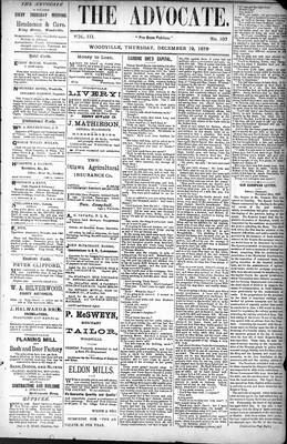 Woodville Advocate (1878), 19 Dec 1878