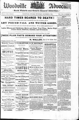 Woodville Advocate (1878), 4 Dec 1884