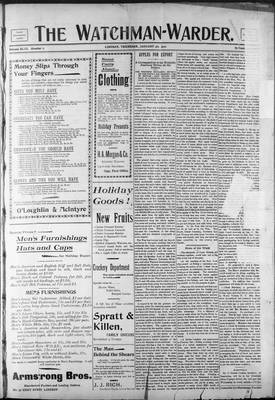 Watchman Warder (1899), 4 Jan 1900