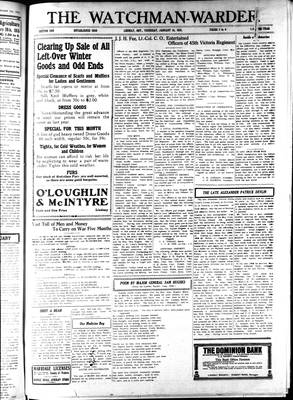 Watchman Warder (1899), 14 Jan 1915