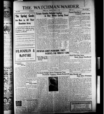 Watchman Warder (1899), 9 Feb 1911