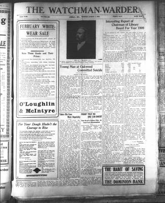 Watchman Warder (1899), 3 Mar 1910