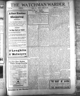 Watchman Warder (1899), 31 Mar 1910