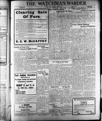 Watchman Warder (1899), 7 Mar 1912