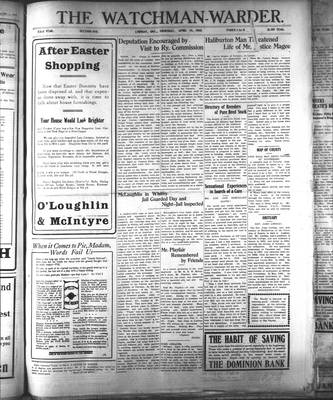 Watchman Warder (1899), 14 Apr 1910