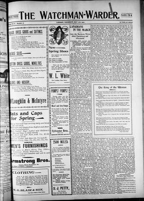 Watchman Warder (1899), 17 May 1900