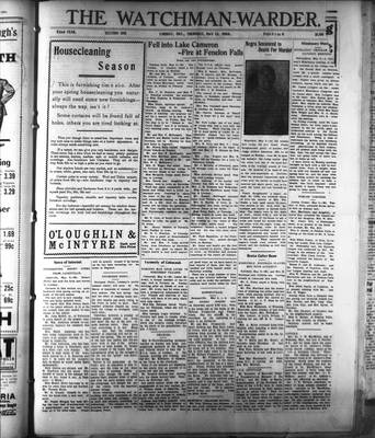 Watchman Warder (1899), 13 May 1908