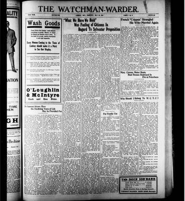 Watchman Warder (1899), 18 May 1911