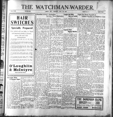 Watchman Warder (1899), 28 Jul 1910