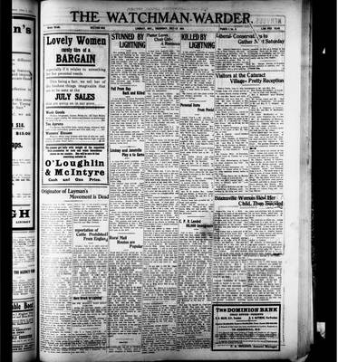 Watchman Warder (1899), 13 Jul 1911