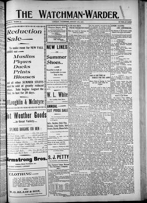 Watchman Warder (1899), 16 Aug 1900