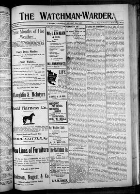 Watchman Warder (1899), 8 Aug 1901