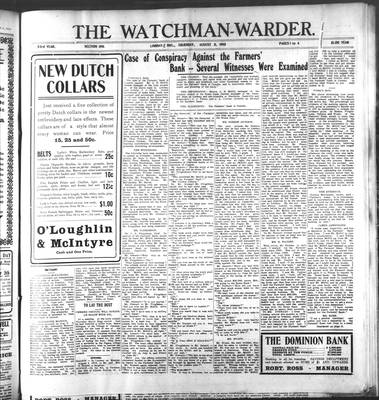 Watchman Warder (1899), 11 Aug 1910