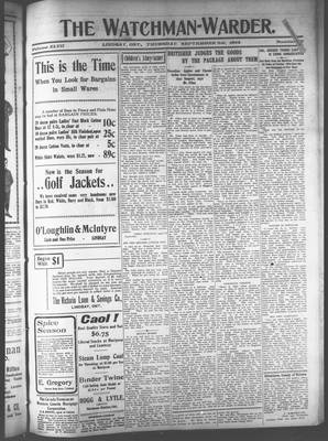 Watchman Warder (1899), 8 Sep 1904