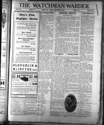 Watchman Warder (1899), 9 Sep 1908