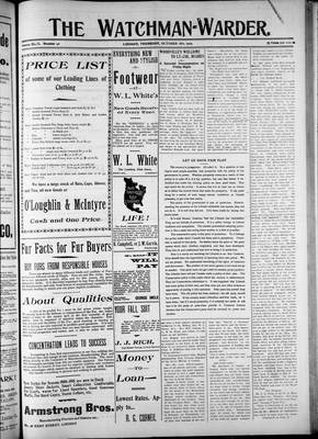 Watchman Warder (1899), 18 Oct 1900