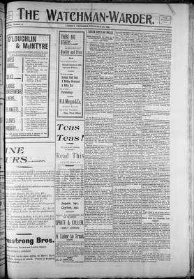 Watchman Warder (1899), 9 Nov 1899