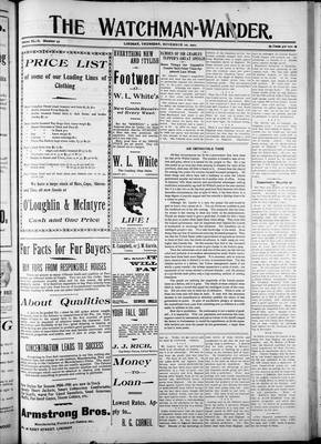 Watchman Warder (1899), 1 Nov 1900