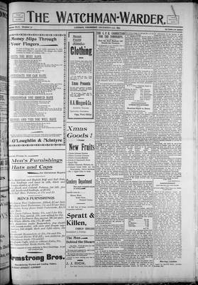 Watchman Warder (1899), 21 Dec 1899