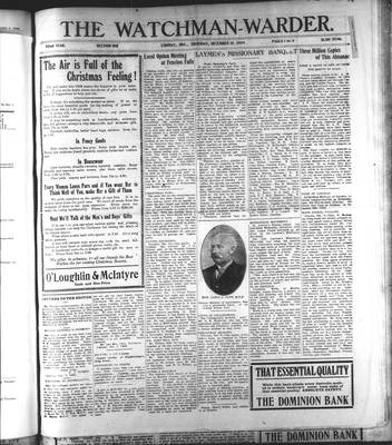 Watchman Warder (1899), 16 Dec 1909