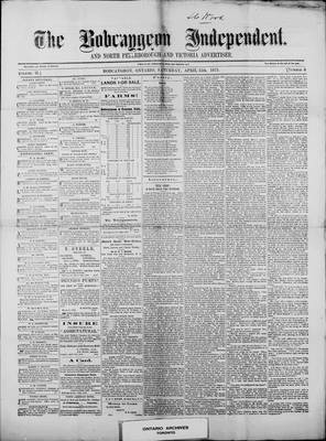 Bobcaygeon Independent (1870), 15 Apr 1871